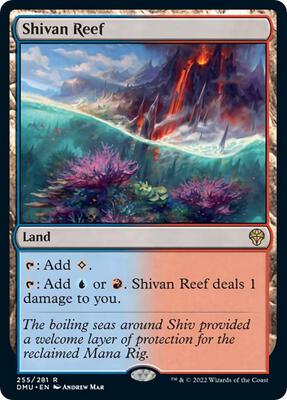 Shivan Reef card from Dominaria United