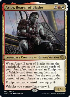Astor, Bearer of Blades card from Dominaria United