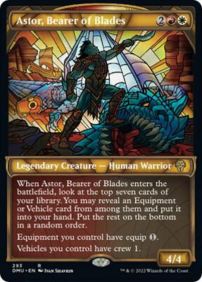 Astor, Bearer of Blades (Showcase) card from Dominaria United