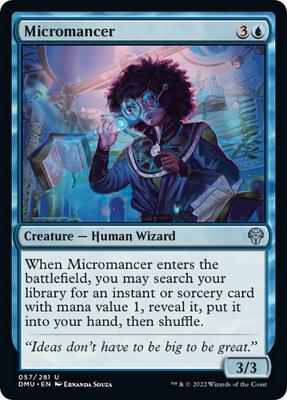Micromancer card from Dominaria United