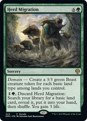 Herd Migration (DMU Bundle) card from Unique and Miscellaneous Promos