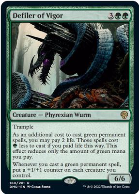 Defiler of Vigor card from Dominaria United