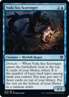 Voda Sea Scavenger card from Dominaria United