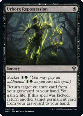Urborg Repossession card from Dominaria United