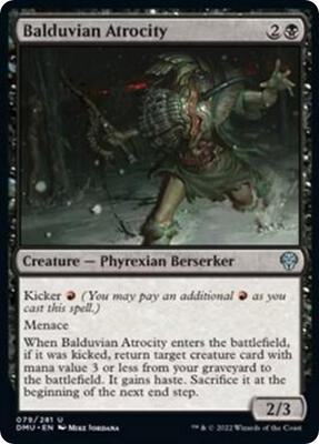Balduvian Atrocity card from Dominaria United