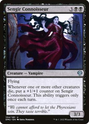 Sengir Connoisseur card from Dominaria United