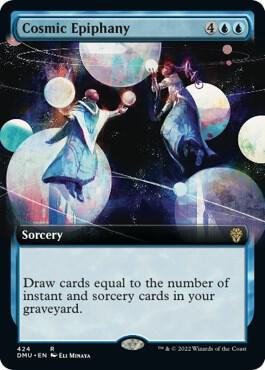Cosmic Epiphany (Extended Art) card from Dominaria United