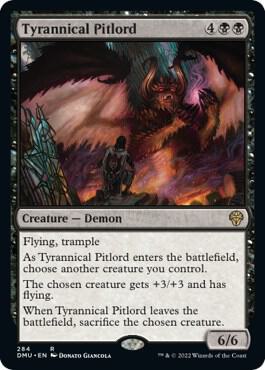 Tyrannical Pitlord card from Dominaria United