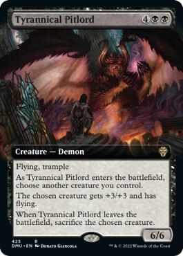 Tyrannical Pitlord (Extended Art) card from Dominaria United