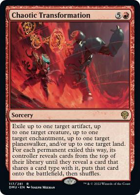 Chaotic Transformation card from Dominaria United