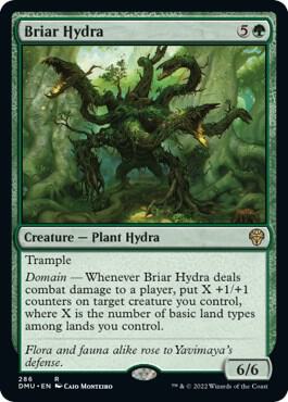 Briar Hydra (286) card from Dominaria United