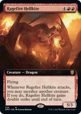 Ragefire Hellkite (Extended Art) card from Dominaria United