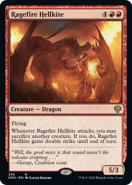 Ragefire Hellkite card from Dominaria United