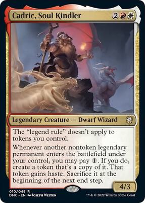 Cadric, Soul Kindler card from Commander: Dominaria United