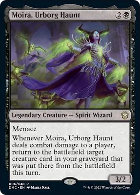 Moira, Urborg Haunt card from Commander: Dominaria United