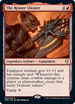 The Reaver Cleaver card from Commander: Dominaria United