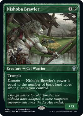 Nishoba Brawler card from Promo Pack: Dominaria United