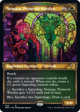 Nemata, Primeval Warden (Showcase) card from Dominaria United