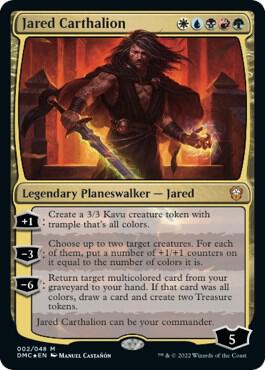 Jared Carthalion card from Commander: Dominaria United