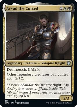 Arvad the Cursed card from Commander: Dominaria United