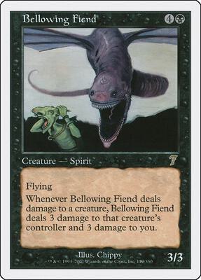 Bellowing Fiend card from 7th Edition
