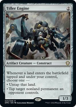 Tiller Engine card from Commander: Dominaria United