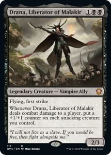 Drana, Liberator of Malakir card from Commander: Dominaria United