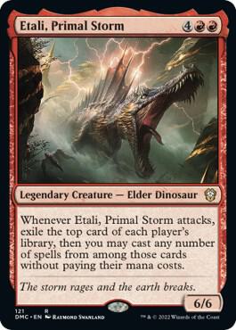 Etali, Primal Storm card from Commander: Dominaria United