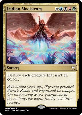 Iridian Maelstrom card from Commander: Dominaria United
