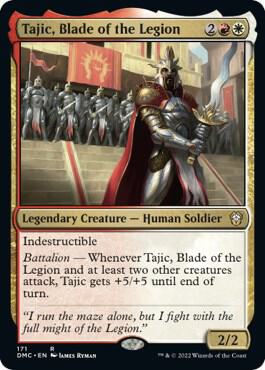 Tajic, Blade of the Legion card from Commander: Dominaria United