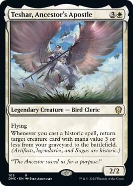 Teshar, Ancestor's Apostle card from Commander: Dominaria United