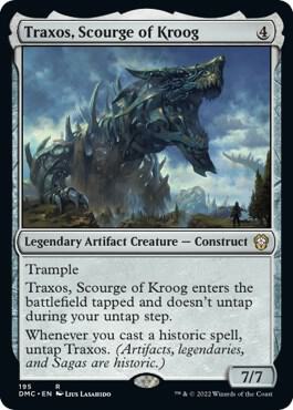 Traxos, Scourge of Kroog card from Commander: Dominaria United