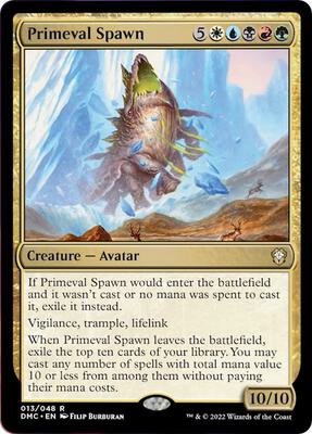 Primeval Spawn card from Commander: Dominaria United