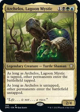 Archelos, Lagoon Mystic card from Commander: Dominaria United