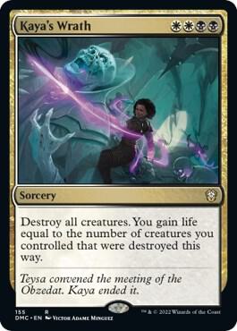 Kaya's Wrath card from Commander: Dominaria United