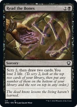 Read the Bones card from Commander: Dominaria United