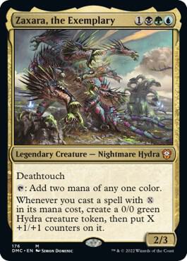 Zaxara, the Exemplary card from Commander: Dominaria United