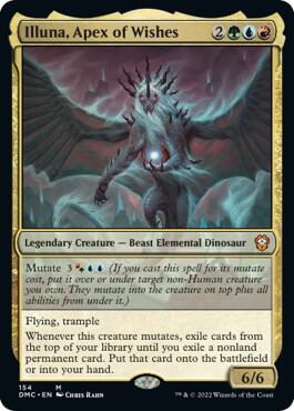 Illuna, Apex of Wishes card from Commander: Dominaria United