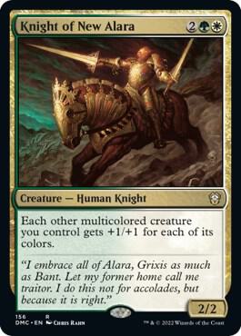 Knight of New Alara card from Commander: Dominaria United