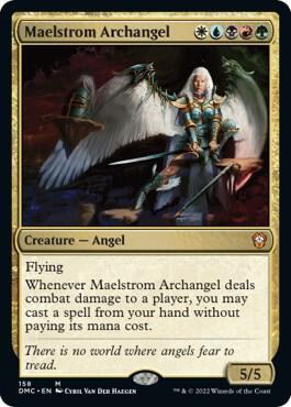 Maelstrom Archangel card from Commander: Dominaria United