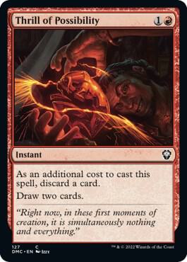 Thrill of Possibility card from Commander: Dominaria United