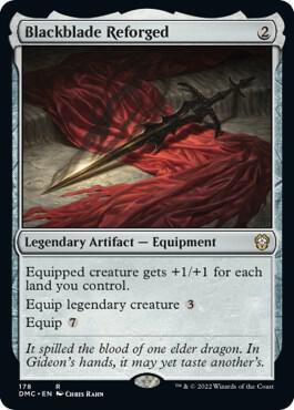 Blackblade Reforged card from Commander: Dominaria United