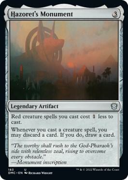 Hazoret's Monument card from Commander: Dominaria United