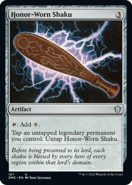 Honor-Worn Shaku card from Commander: Dominaria United