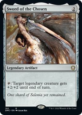 Sword of the Chosen card from Commander: Dominaria United