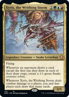 Xyris, the Writhing Storm card from Commander: Dominaria United