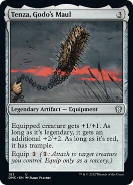 Tenza, Godo's Maul card from Commander: Dominaria United
