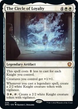 The Circle of Loyalty card from Commander: Dominaria United