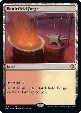 Battlefield Forge card from Commander: Dominaria United