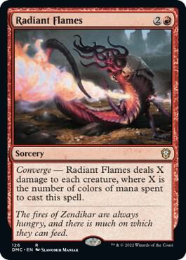 Radiant Flames card from Commander: Dominaria United